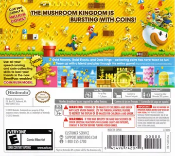 New Super Mario Bros. 2 )(Usa) box cover back